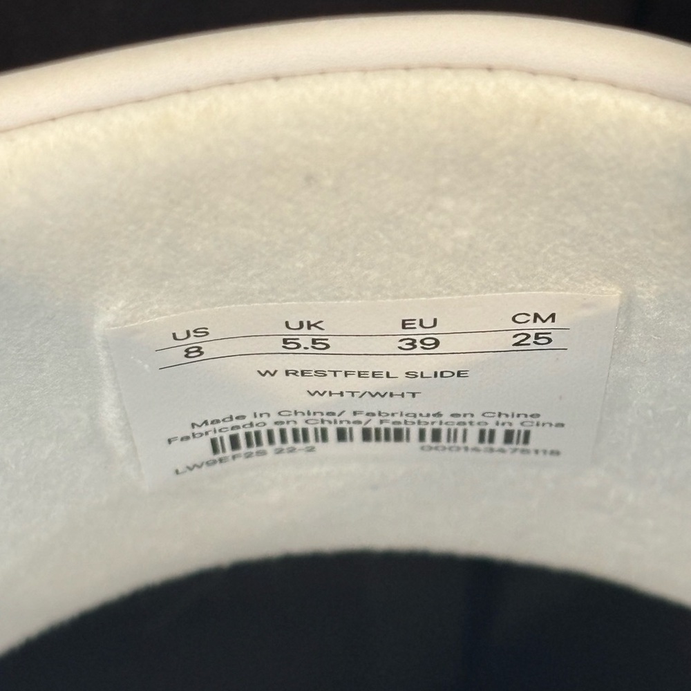 NIB Lululemon Women’s Restfeel Slide Light Vapor White Size 8 - Picture 7 of 11